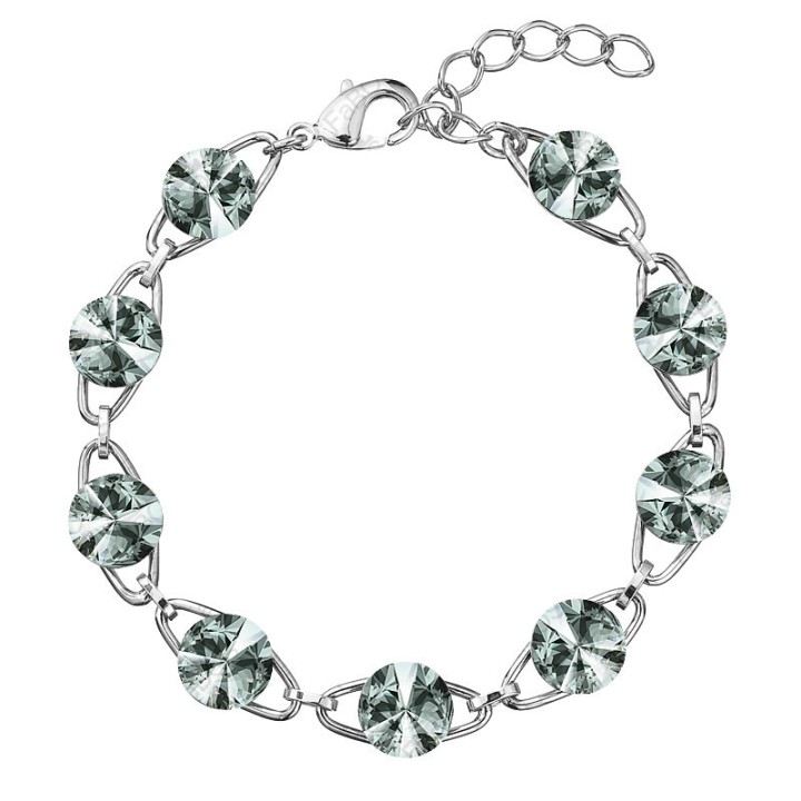 Bracelet Rivoli Black 8 mn From Swarovski® 0932-04-Rh