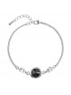 Bracelet Rivoli Jet From Swarovski® 1118-16-Rh