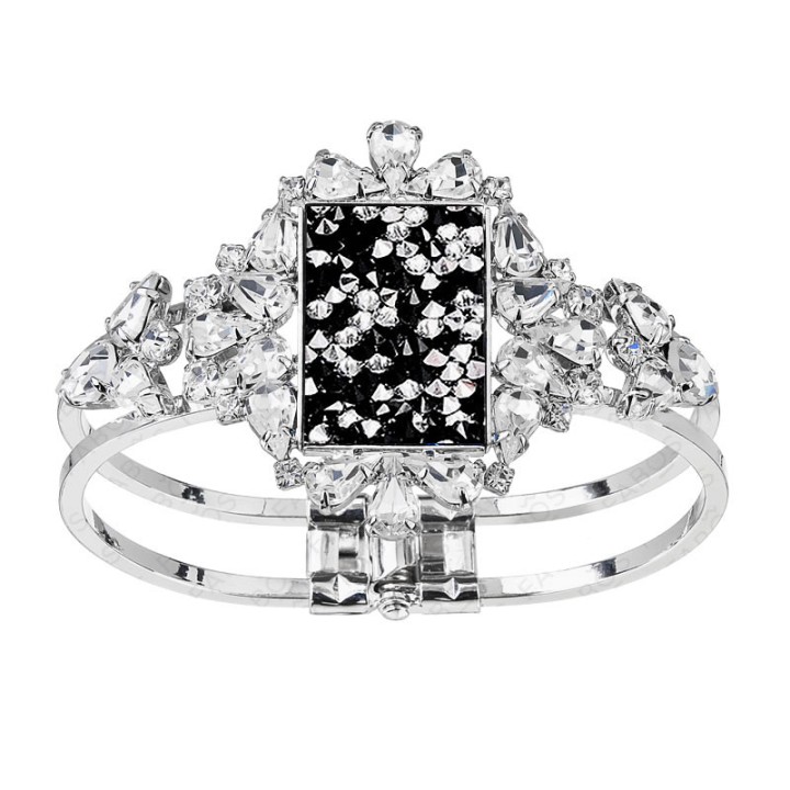 Bracelet Jet Rock's Noir From Swarovski® 1115-04-Rh