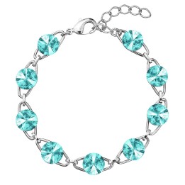 Bracelet Rivoli Turquoise 8 mn From Swarovski® 0932-21-Rh