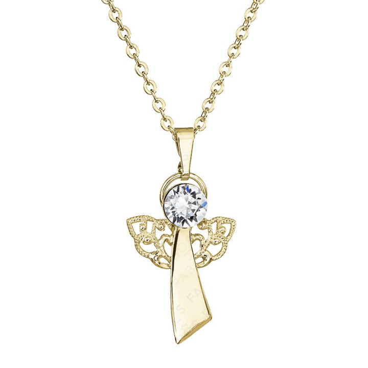 Collier Ange plaqué Or From Swarovski® 6324-02-Au