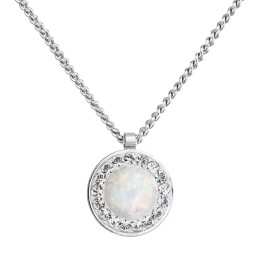 Collier Opale blanche From Swarovski® 6383-04-Rh