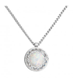 Collier Opale blanche From Swarovski® 6383-04-Rh – BIJOUX FANTAISIE HÉRICY 77