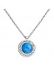 Collier Opale bleue From Swarovski® 6383-03-Rh