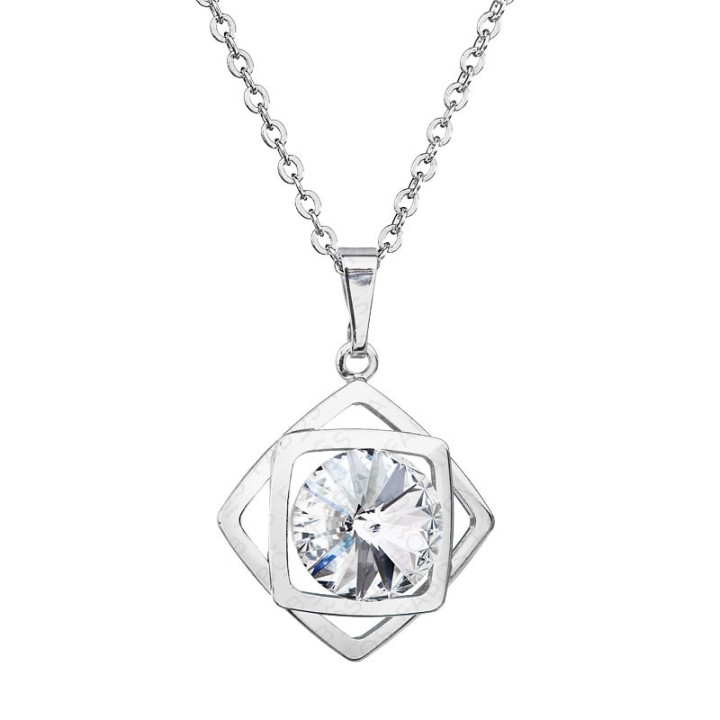 Collier Carré Magique Cristal From Swarovski® 6327-02-Rh