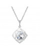 Collier Carré Magique Cristal From Swarovski® 6327-02-Rh