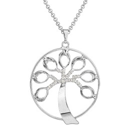 Collier Arbre de Vie Cristal From Swarovski® 6291-02-Rh