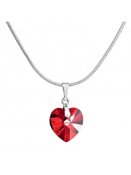 Collier Coeur Siam Cristal From Swarovski® 4884-03-Rh