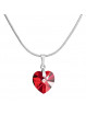 Collier Coeur Siam Cristal From Swarovski® 4884-03-Rh