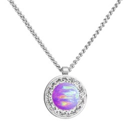 Collier Opale Violet Cristal From Swarovski® 6383-05-Rh