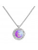 Collier Opale Violet Cristal From Swarovski® 6383-05-Rh