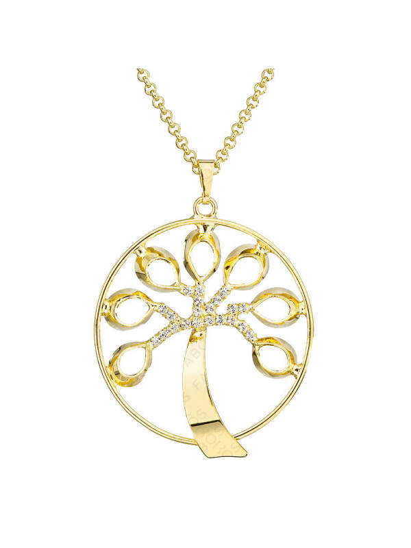 Collier Arbre de Vie plaqué Or Cristal From Swarovski® 6291-02-Au