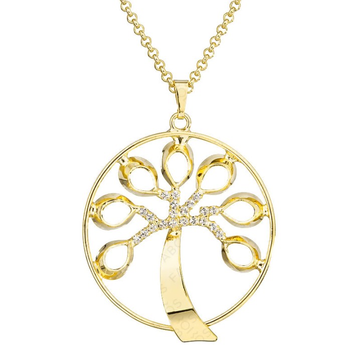 Collier Arbre de Vie plaqué Or Cristal From Swarovski® 6291-02-Au