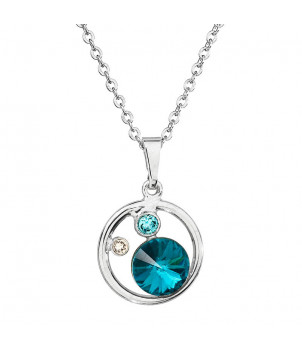 Collier Bleu Cristal From Swarovski® 6177-04-Rh – BIJOUX FANTAISIE MONESTIER-D'AMBEL 38