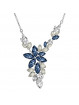 Collier Feuille Bleue Cristal From Swarovski® 6016-03-Rh