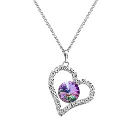 Collier Coeur 12mn Cristal From Swarovski® 5110-22-Rh