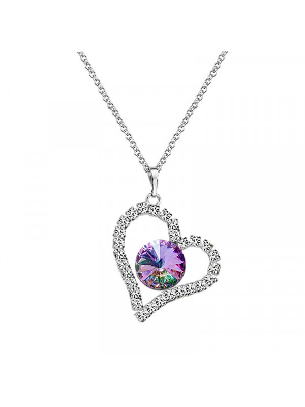 Collier Coeur 12mn Cristal From Swarovski® 5110-22-Rh