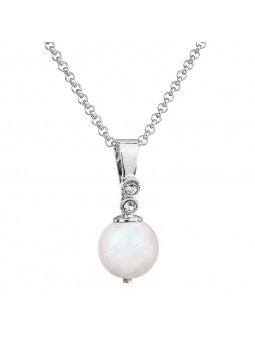 Collier Perle 12mn Cristal From Swarovski® 6115-02-Rh