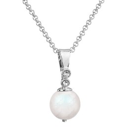 Collier Perle 12mn Cristal From Swarovski® 6115-02-Rh