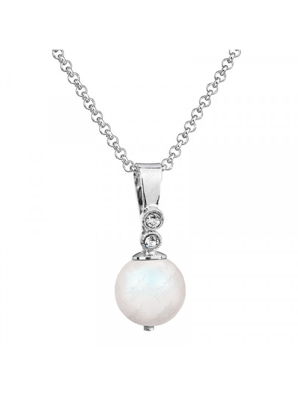 Collier Perle 12mn Cristal From Swarovski® 6115-02-Rh