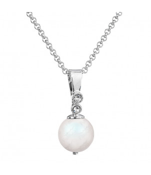 Collier Perle 12mn Cristal From Swarovski® 6115-02-Rh