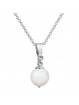 Collier Perle 12mn Cristal From Swarovski® 6115-02-Rh