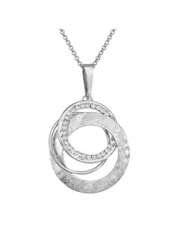 Collier Cercles entrelacés Cristal From Swarovski® 6227-02-Rh