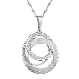 Collier Cercles entrelacés Cristal From Swarovski® 6227-02-Rh