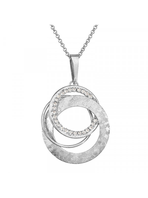 Collier Cercles entrelacés Cristal From Swarovski® 6227-02-Rh