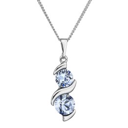Collier Suzie Saphir Clair Cristal From Swarovski® 1250-13-Rh