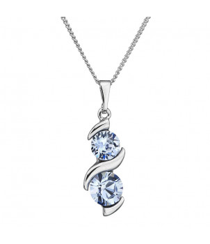 Collier Suzie Saphir Clair Cristal From Swarovski® 1250-13-Rh – BIJOUX FANTAISIE MONTVERT 15