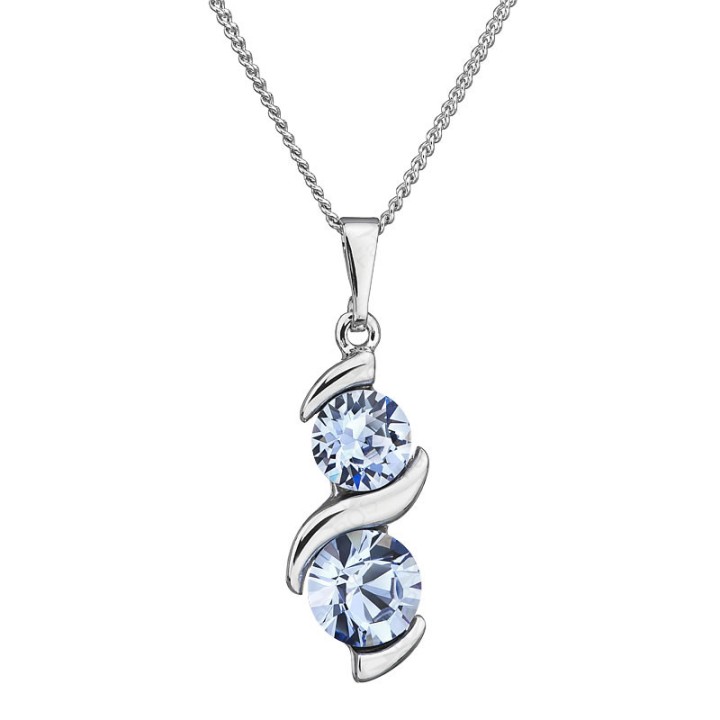 Collier Suzie Saphir Clair Cristal From Swarovski® 1250-13-Rh