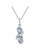 Collier Suzie Saphir Clair Cristal From Swarovski® 1250-13-Rh