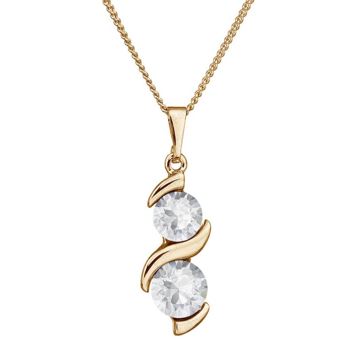 Collier Suzie plaqué Or Cristal From Swarovski® 1250-02-Au
