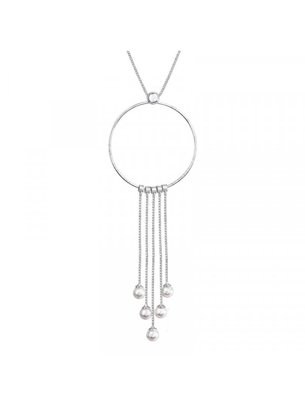 Collier Perles Pendantes Cristal From Swarovski® 6298-02-Rh