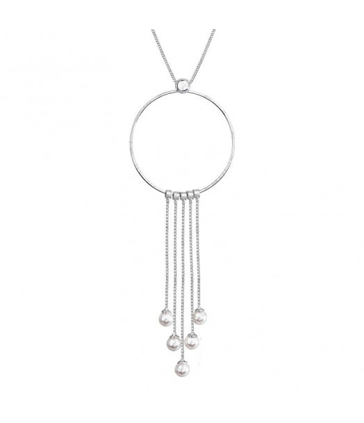 Collier Perles Pendantes Cristal From Swarovski® 6298-02-Rh