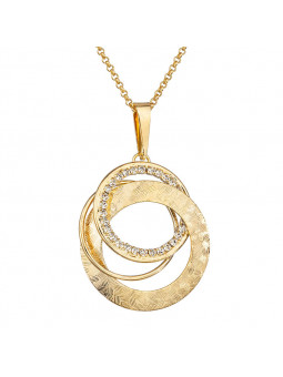 Collier Cercles plaqué Or Cristal From Swarovski® 6227-02-Aut