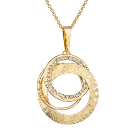 Collier Cercles plaqué Or Cristal From Swarovski® 6227-02-Aut