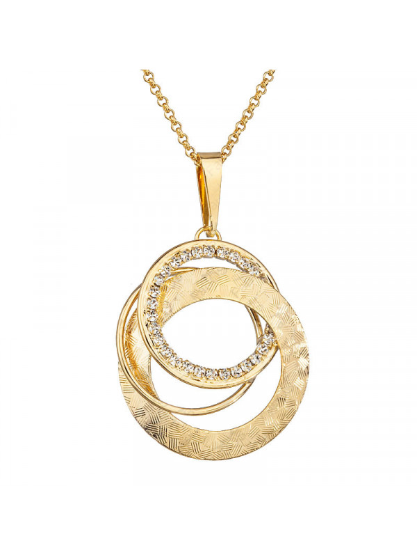 Collier Cercles plaqué Or Cristal From Swarovski® 6227-02-Aut