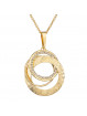 Collier Cercles plaqué Or Cristal From Swarovski® 6227-02-Aut