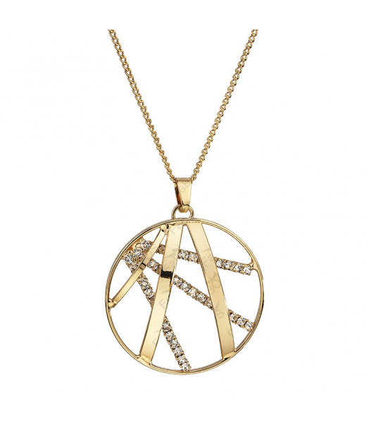 Collier Rond plaqué Or Cristal From Swarovski® 5995-02-Aut Collier Rond plaqué Or Cristal From Swarovski® 5995-02-Aut