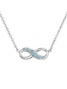 Collier Infini Aigue Marine From Swarovski® 6079-03-Rh