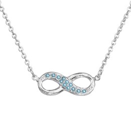 Collier Infini Aigue Marine From Swarovski® 6079-03-Rh