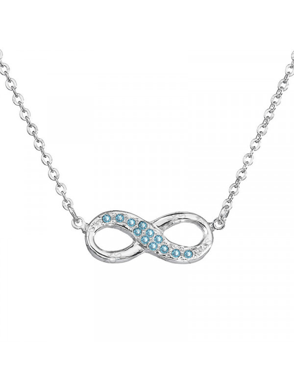 Collier Infini Aigue Marine From Swarovski® 6079-03-Rh