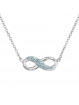 Collier Infini Aigue Marine From Swarovski® 6079-03-Rh