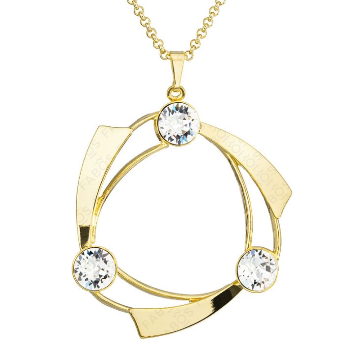 Collier Softly plaqué Or Cristal From Swarovski® 6289-02-Aut
