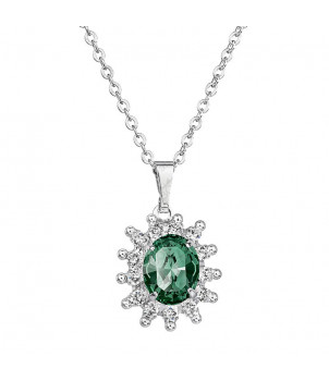 Collier Kate Emeraude From Swarovski® 6030-03-Rh – BIJOUX FANTAISIE BUSSY-SAINT-MARTIN 77