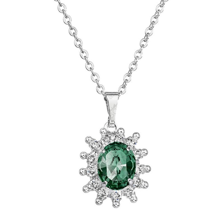 Collier Kate Emeraude From Swarovski® 6030-03-Rh
