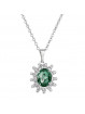 Collier Kate Emeraude From Swarovski® 6030-03-Rh