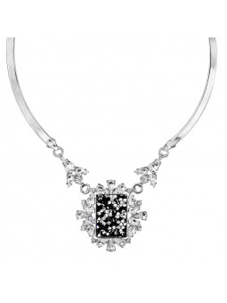 Collier Rock Jet From Swarovski® 5728-04-Rh